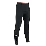 [グラディエーター] G-1813 ウォームパワーサポートロングタイツ【裏起毛・保温・消臭・UVカット・前開き仕様 冬用】 コンプレッションウェア 作業用・スポーツ・アウトドア メンズ ブラック L