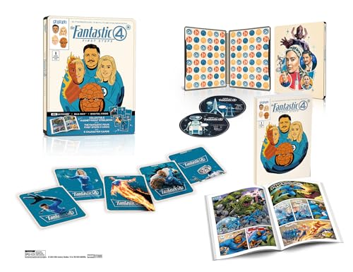 The Fantastic Four: First Steps - 4K UHD/BD Combo + Digital + Steelbook + Amazon Exclusive Comic & More