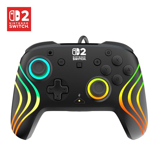 Turtle Beach Afterglow Wave Controller Wired RGB Gaming Controller – Licensed for Xbox Series X|S, Xbox One & Windows – Mappable Buttons, Hall-Effect Hair Triggers, Audio Controls, 10ft Cable – Black