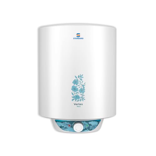 Standard By Havells Vertex Neo 4 Star 15L Storage Water Heater(Geyser)|Faster Heating|Safe to Use|Saves Electricity|Hydro Guard Coated Anti Rust Tank|