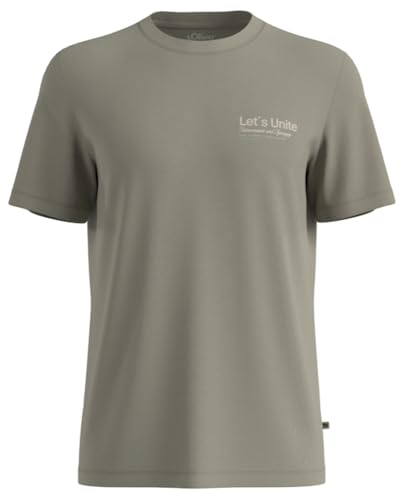 🔥 SELTEN SO GÜNSTIG (-74%) s.Oliver Herren T-Shirt – Jersey, Frontprint, Crew Neck, Big Size Fit