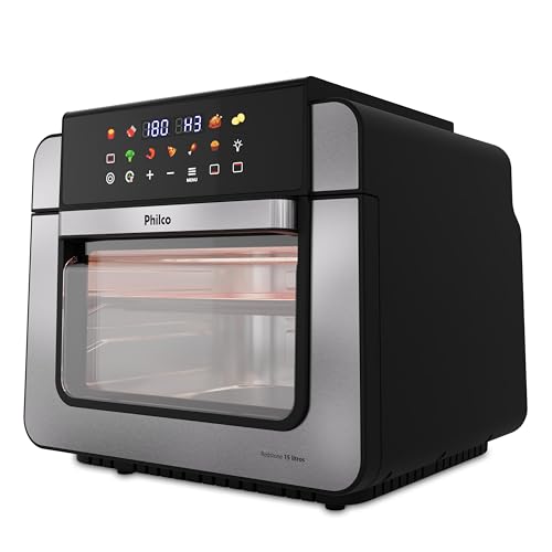 Air Fryer Oven Philco 15L Dupla Resistência 1800W PAF15B 220V