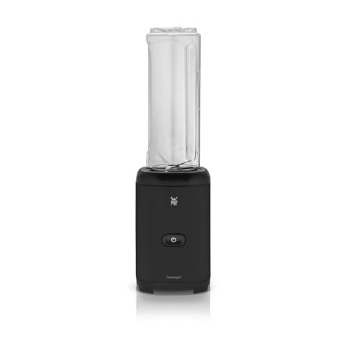 (-17%) WMF Kult X Smoothie Maker and Stand Blender, 300W, 0.6L Tritan Bottle, 4 Stainless Steel Blades, Safety Shutdown, Cromargan Stainless Steel, Recommended Uses for Product: Blending Smoothies, Deep Black