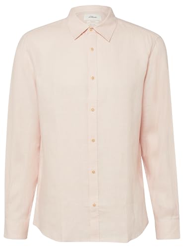 🔥 STARKER PREIS (-44%) s.Oliver Herren Hemd – Regular Fit, Leinen, Langarm
