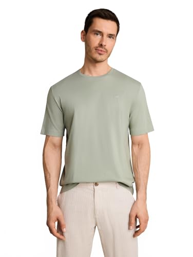 🔥 SELTEN SO GÜNSTIG (-56%) TOM TAILOR Herren Basic T-Shirt mit Logo-Stickerei