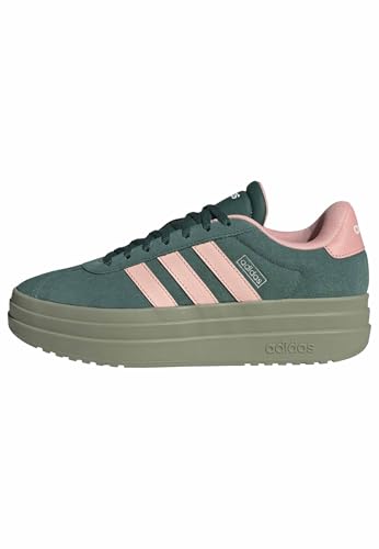 (-25%) adidas Damen Vl Court Bold Shoes, Collegiate Green/Haze Coral/Semi Frozen Turbo, 40 2/3 EU