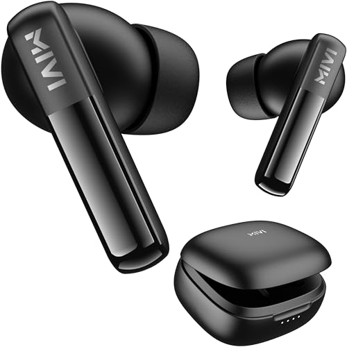 Mivi DuoPods Echo | AI-ENC Calls| IPX 4.0 Earphone Wireless | 13mm Drivers Earbuds | TWS Earphone Wireless with Bluetooth 5.3 | Made in India | 1 Year