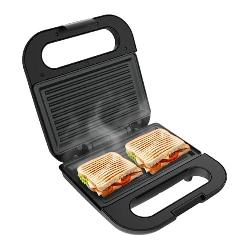 Havells Quick Crunch Grill Sandwich Maker | 800 W | Power Indicator Light | Non-Stick Coating Plates | 230 Volts | Heat Resistant Body | Quick Heating