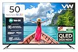 VW 127 cm 50 inches Nano Sync Series 4K Ultra HD Smart JioTele OS QLED TV VW50JQ1 Black