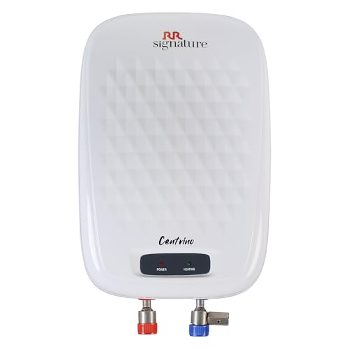 RR Signature Centrino 3L Water Heater for Home | Instant Storage Geyser with Whirflow Technology | 100% Copper Heating Element | Rust &amp; Shock Proo