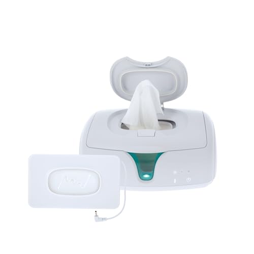 Dr. Talbot's Baby Wipe Warmer & Dispenser - Easy Open Lid, Weighted Warming Plate & Clear View Window - New Parent Essen