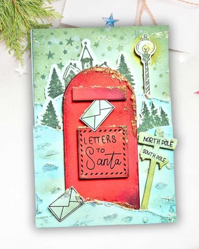 Letters to The North Pole Clear Stamp Set, A6/4x6, Red