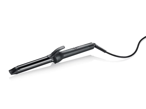 (-37%) Severin Lockenstab, 25mm, Keramikbeschichtung, 3 Temperaturstufen (160°C, 190°C, 210°C), feines, kräftiges Haar, natürliche Wellen, mit Klemme, Ionen-Technologie, schnelles Aufheizen, schwarz, LS 0822