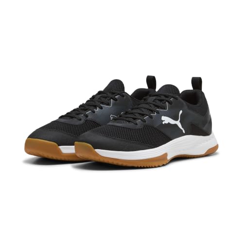 🔥 SELTEN SO GÜNSTIG (-58%) Puma Unisex VARION 3 Indoor Court Shoe, Black-Aqua Glow, 36.5 EU