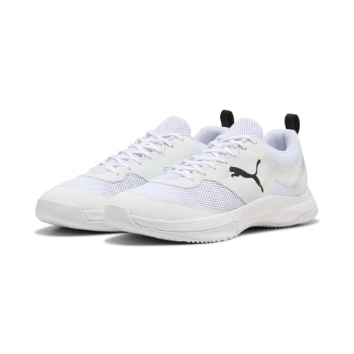 🔥 STARKER PREIS (-41%) Puma Unisex VARION 3 Indoor Court Shoe, White Aged Silver, 37 EU