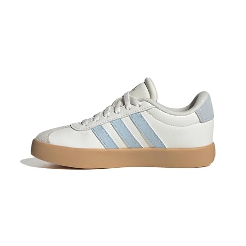 🔥 STARKER PREIS (-34%) adidas Unisex Kinder Vl Court 3.0 Kids Shoes, core White/Ice Blue/Gum 3, 33 EU