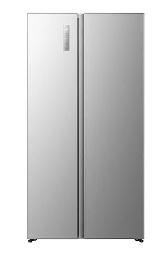 (-45%) Hisense RS3P558NEIE Side-by-Side/ 544L/ großes Fassungsvermögen/XXL Türfach/multifunktionale Getränkeablage/Flat Duct/No Frost/Supercool/BxHxT: 91,1×178,6×61,5cm/ Silber [Energieklasse E]