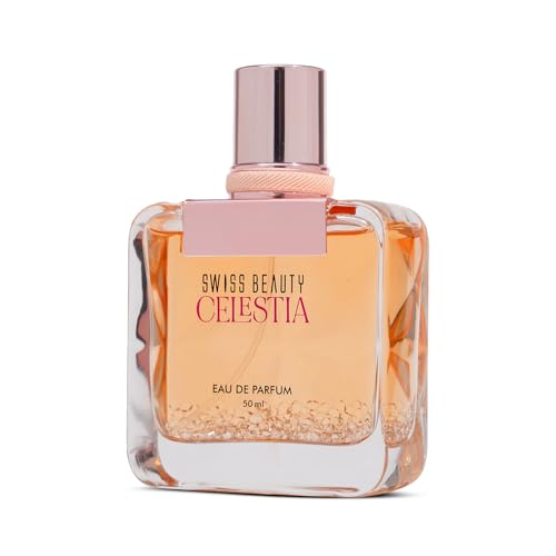 Swiss Beauty Celestia EDP | Long-Lasting Perfume | Ideal For Gifting | Everyday Wear | Top Note: Orange Blossom | Middle Notes: Coffee & Almond | Base