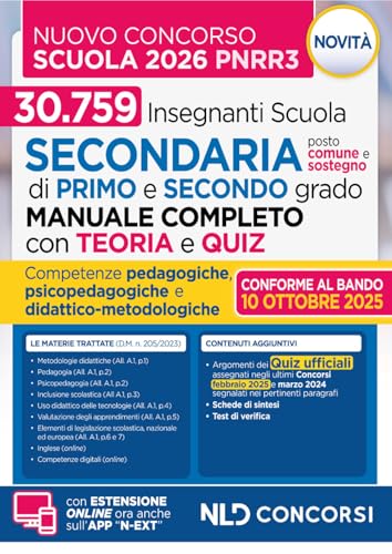 Concorso Scuola PNRR3. Manuale con Teoria e Test per il nuovo concorso docenti 2025-2026