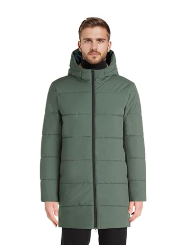 (-62%) VOICE leichte Winterjacke Herren mit Kapuze – Jacke, Wasserabweisend, Warmes Innenfutter, S, Salvia, Grün
