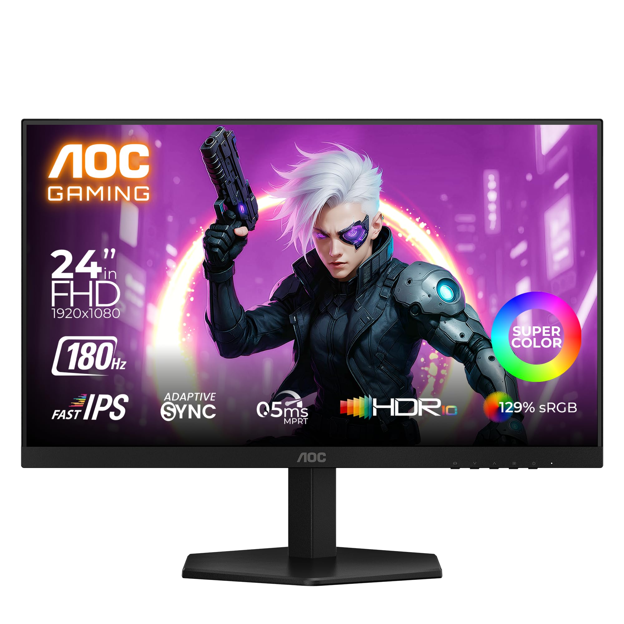 AOC 24G42E 23.8-inch 180Hz Fast IPS gaming monitor