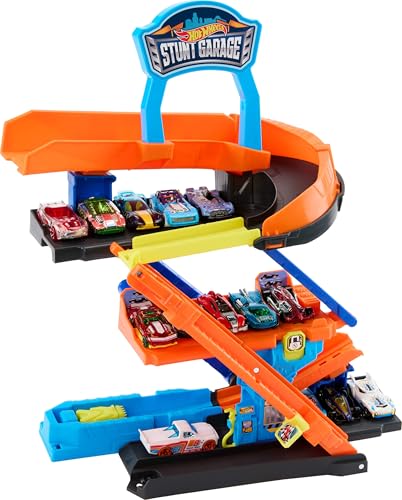 Kit Pista Hot Wheels City Garagem de Acrobacias Mattel!