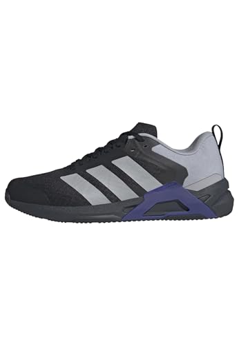 (-25%) adidas Herren Dropset Control Training Shoes, core Black/Halo Silver/Pure Purple, 38 EU