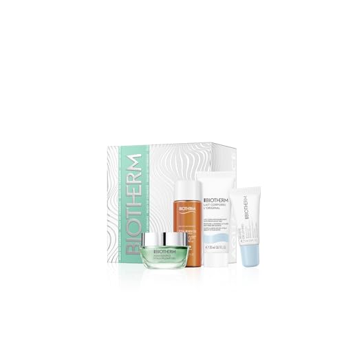 (-28%) Biotherm Aquasource Hyalu Plump Holiday Recruitment Set (Aquasource Hyalu Plump Gel 15ml, Biosource Total Renew Oil 30ml, Lait Corporel l'Original 20ml & Beurre de Lèvres 5ml), nährendes Pflegeset