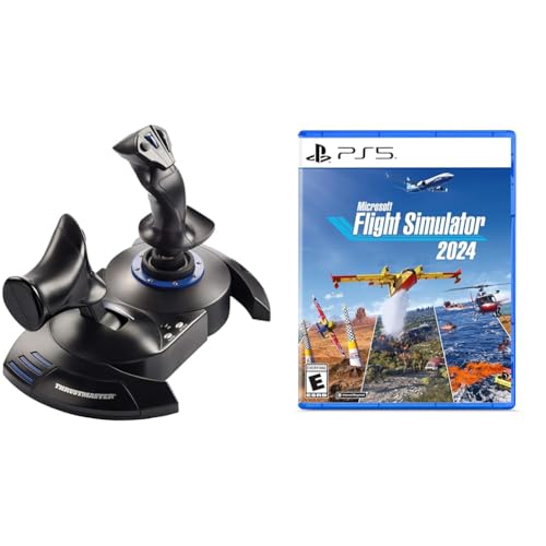 Thrustmaster T.Flight HOTAS 4 (PS5/PS4/PC) + Microsoft Flight Simulator 2024 Standard Edition PS5 Gaming Bundle