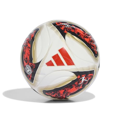 (-33%) adidas Unisex Bundesliga 26/27 Torfabrik Mini Recreation Ball, White/Black/solar red, 1