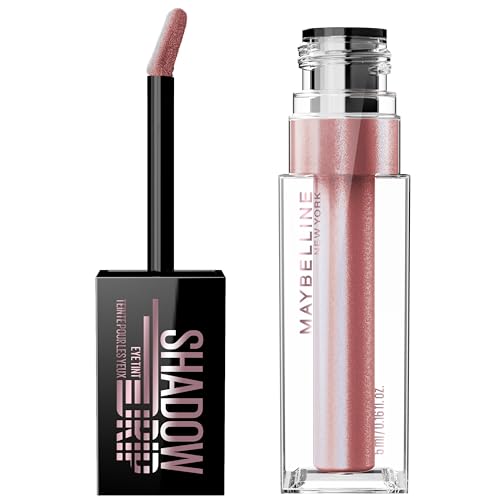 🔥 SELTEN SO GÜNSTIG (-56%) Maybelline New York Chroma Flüssiger Lidschatten, Metallic Chrom-Finish & 16H Halt, Schmelzende Perlen für leuchtenden Augen-Schimmer & intensiven Glanz, Amethyst, 5 ml