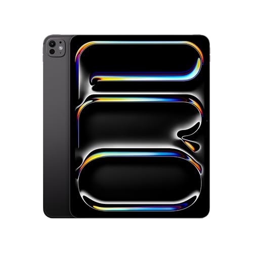 Apple iPad Pro 13-inch (M5): Ultra Retina XDR Display, 512GB, 12MP Front/Back Camera, LiDAR Scanner, Wi-Fi 7 with Apple N1 + 5G Cellular with C1X chip, Face ID, All-Day Battery Life — Space Black