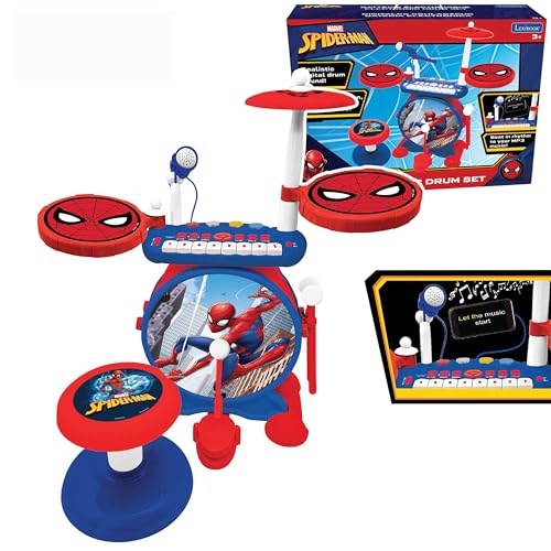 🔥 STARKER PREIS (-36%) Lexibook, Spider-Man, Schlagzeug-Set, K610SPLXB