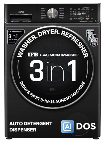 IFB 11/7/3 kg Fully Automatic Washer Dryer Refresher with Steam Refresh, AI DOS, 100% Dry Clothes, 9 Swirl Wash Mimic Handwashing, WiFi & Eco Inverter