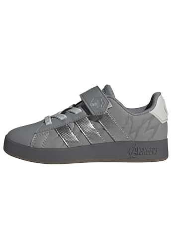 🔥 STARKER PREIS (-42%) adidas Unisex Kinder Marvel Avengers Grand Court Kids Shoes, Grey Three/Silver met./Grey one, 38 2/3 EU