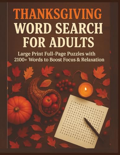 Thanksgiving Word Search for Adults