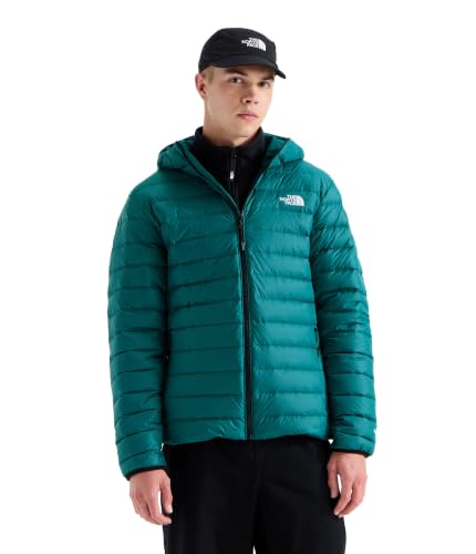(-21%) THE NORTH FACE Herren Classic Down Hooded Jacke, Pacific Teal, L