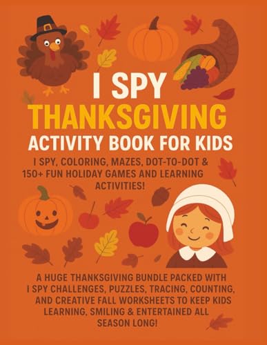 I Spy Thanksgiving Activity Book for Kids