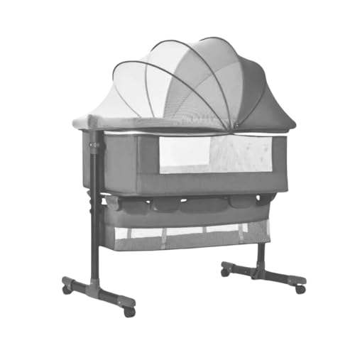 Berço Portátil Bebê Acoplado Co-bed Connect Maxi Baby - Grafite Cinza-escuro