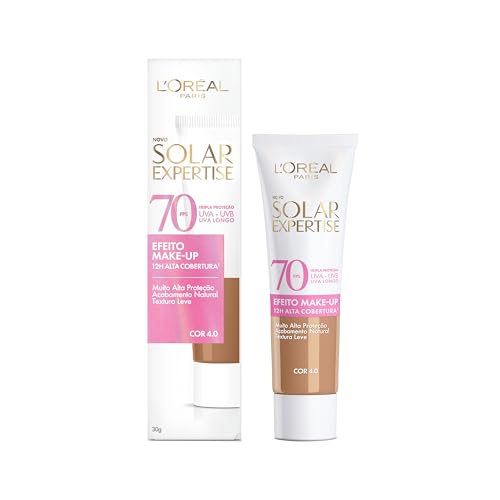 Protetor Solar Facial com Cor FPS 70 Alta Cobertura - L'Oréal Paris Solar Expertise Efeito Make Up 30g