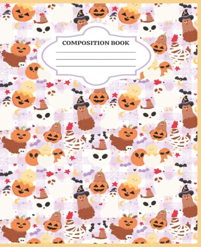 Halloween Chicken Composition Notebook College Ruled: Funny College Ruled Composition Book of 120-Page Funny College Ruled Journal for School & Office 7.5 x 9.25 in