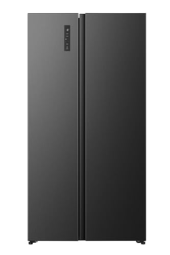 (-20%) Hisense RS3P558NEFE Side-by-Side/ 544L/ Großes Fassungsvermögen/XXL Türfach/Multifunktionale Getränkeablage/Flat Duct/No Frost/Supercool/BxHxT: 91,1×178,6×61,5cm/ Schwarz [Energieklasse E]