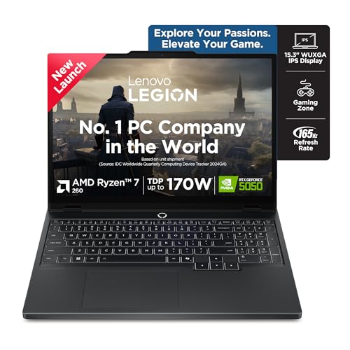Lenovo Legion 5 2025 AMD Ryzen 7 260 | NVIDIA RTX 5050 8GB, 83M00073IN AI Powered Gaming Laptop