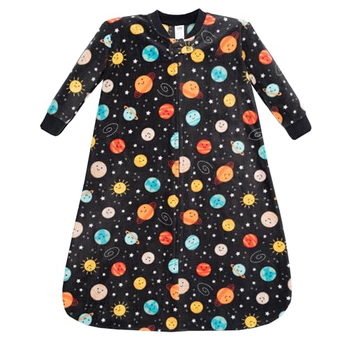 Hudson Baby Infant Boys Long-Sleeve Fleece Sleeping Bag, Happy Planets, 18-24 Months