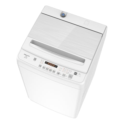 ハイセンス 洗濯機 7.5kg 大容量 家族用 2-4人用 低騒音 シャワー水流 激流洗浄 風乾燥 部屋干し 予約機能 インバーター 省エネ ナイトコース HW-KD75L 2