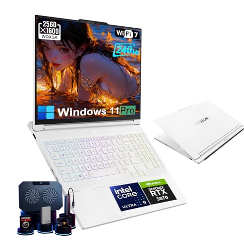 Lenovo Legion 7i 16" 2.5k Gaming Laptop - 16" OLED 2.5K 240Hz Display, Intel 24-Core Ultra 9 275HX, RTX 5070 8GB GDDR7, WiFi 7, Per-Key RGB, Win11 Pro, w/Accessories (64GB RAM | 1TB SSD)
