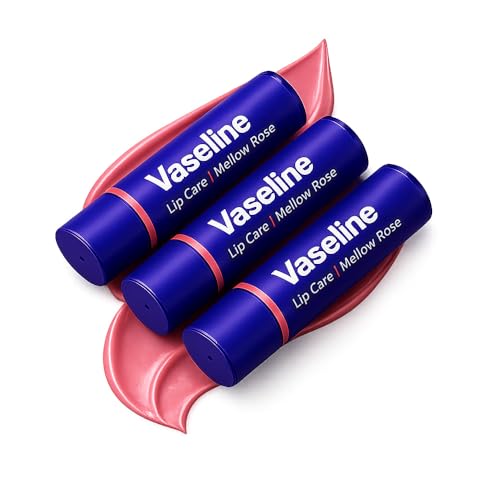 Vaseline Colour+Care Mellow Rose Tinted Lip Balm Stick 3g (Pack of 3)