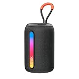 Intex Beast 5X Newly Launched Bluetooth Speaker 360 Iconic Surround Sound Rhythmic RGB LED Light TWS Feature TypeC Fast Charging Upto 5 Hrs Playback BT 54 for Party Travel Black