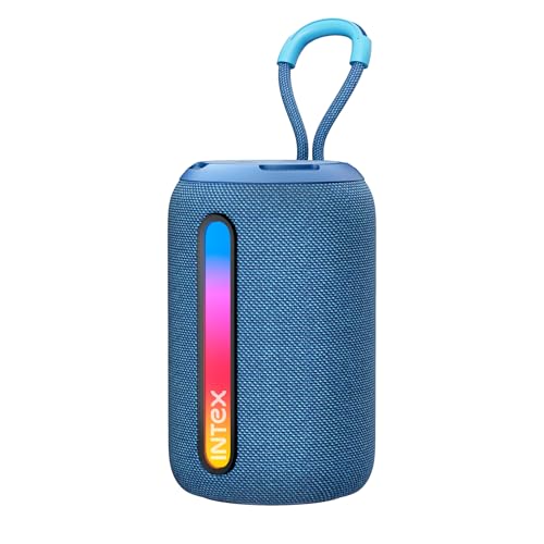 Intex Beast 5X Newly Launched Bluetooth Speaker | 360° Iconic Surround Sound | Rhythmic RGB LED Light | TWS Feature | Type-C Fast Charging | Upto 5 Hr