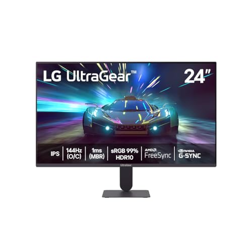 Monitor LG UltraGear™ 24G411A-B 24",FHD, 144Hz, 1ms (MBR), NVIDIA G-SYNC, AMD